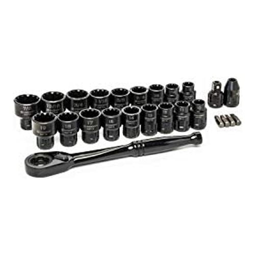 Crescent 25 Piece 3 8 Drive Pass Thru X6 Standard Spline
