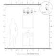 thumbnail image 5 of 17473-46 Livex Lighting Willow - 3 Light Bath Vanity In Transitional Style-9.5 Inches Tall and 23 Inches Wide-Black Chrome Finish, 5 of 12