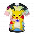thumbnail image 2 of 2022 año Anime chico Camiseta de manga corta niño niña pokemon verano 3D estampado moda casual camiseta de poliéster de alta calidad T shirt90 heqiyong CONDUJO, 2 of 2