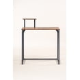 thumbnail image 3 of Homy Casa California Vintage Industrial Style Computer Desk 80x40x74cm Black, 3 of 5