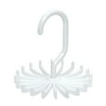 thumbnail image 1 of Miangastore White Plastic Rotating Tie Hanger Rack for Closet Organization Holds 20 Ties 11 x 12cm, 1 of 6
