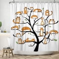 thumbnail image 6 of 72x84 Inch Cute Cat Shower Curtain for Kids Baby Cartoon Animals Funny Cats on Tree Shower Curtain for Bathroom Decor Fabric Polyester Waterproof Washable Accessories with Hooks, 6 of 6