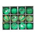thumbnail image 1 of Billuyoard Paquete de 12 bolas de Feliz Navidad árbol pared vacaciones festival decoraciones fondo adornos reutilizable decorativo hogar Kits de decoración para fiestas Verde, 1 of 6