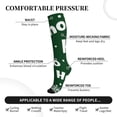 thumbnail image 3 of Lsque Ho Ho Ho A Pattern Sport Compression Socks for Men & Women 15-20 mmHg Knee High Nurse Pregnant Running Medical and Travel Athletic, 3 of 6