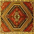 thumbnail image 1 of Ahgly Company Indoor Square Persian Yellow Traditional Area Rugs, 7' Square, 1 of 4