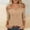 *Khaki, variant on ClodeEU Women's V Neck 3/4 Sleeve Off-Shoulder Top, Fashion Solid Color Casual Fit T-Shirt Army Green,Women's Plus L
