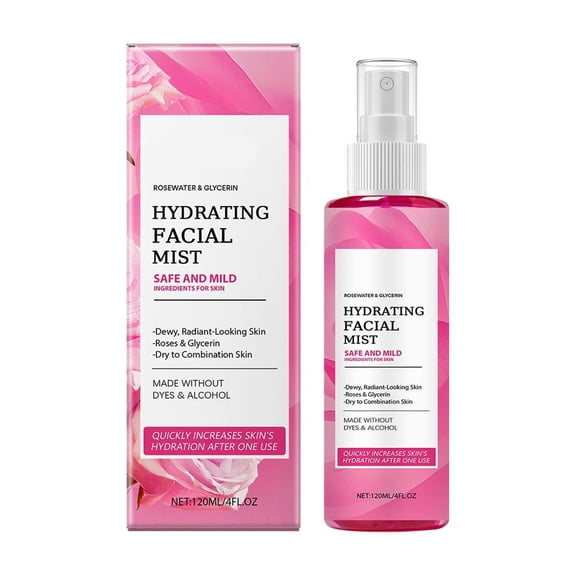 MAUXDA Rose Water Facial Spray, Rose Water Spray for Face, Rosewater Spray Toner, Rose Spray Facial Mist