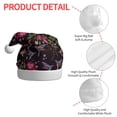 thumbnail image 4 of Fuzoiu Flowers And Humming Bird1 Print Santa Hat Christmas Hat for Adults,Santa Hats with Pompom, Unisex Xmas Holiday Hat for Christmas New Year Festive Party Supplies, 4 of 6