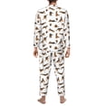 thumbnail image 5 of Mens Pajamas Set - German Shepherd Dog No.1009 Comfy Long Sleeve Button Up Pajama Sets for Men 2 Piece, Soft Sleepwear Nightwear Pjs Lounge Sets for Men with Pockets, 5 of 5