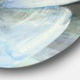 thumbnail image 2 of Designart 'Watercolor Moonlight Magnolia II' Farmhouse Metal Circle Wall Art, 2 of 3