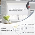 thumbnail image 5 of AOSKY Cordless Blackout Roller Shades, Free-Stop Natural Woven Window Blinds Thermal Insulated UV Protection for Home and Office, 21"W x 72"H, White, 5 of 6