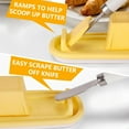 thumbnail image 6 of HAXMNOU Food Storage under $10 Sealed Butter Dish With Lid and to Keep Butter Fresh Easy to Scoop Butter Storage Counter Butter Rack Refrigerator Butter Container With Lid Butter Dish, 6 of 9