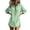 Mint Green, variant on TEAJOPSUU Women's Oversized Shirts Cotton Linen Turn Down Collared V Neck Half Button Long Shirts Curved Hem Side Slit Casual Blouses Mint Green