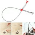 thumbnail image 2 of NUZYZ Bendable Sink Cleaning Hook Sewer Dredging Tool Kitchen Spring Pipe Hair Remover, 2 of 5