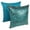 Blue, variant on Blazing Needles Paisley Scaled Velvet Throw Pillow - Set of 2