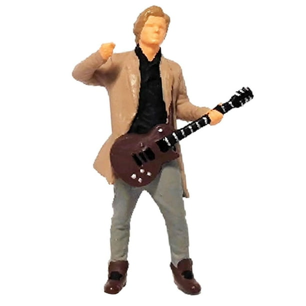 Figura de cantante masculino a escala 1/64, modelo de resina, micropaisaje, jardín de hadas, accesorios de película Traje caqui