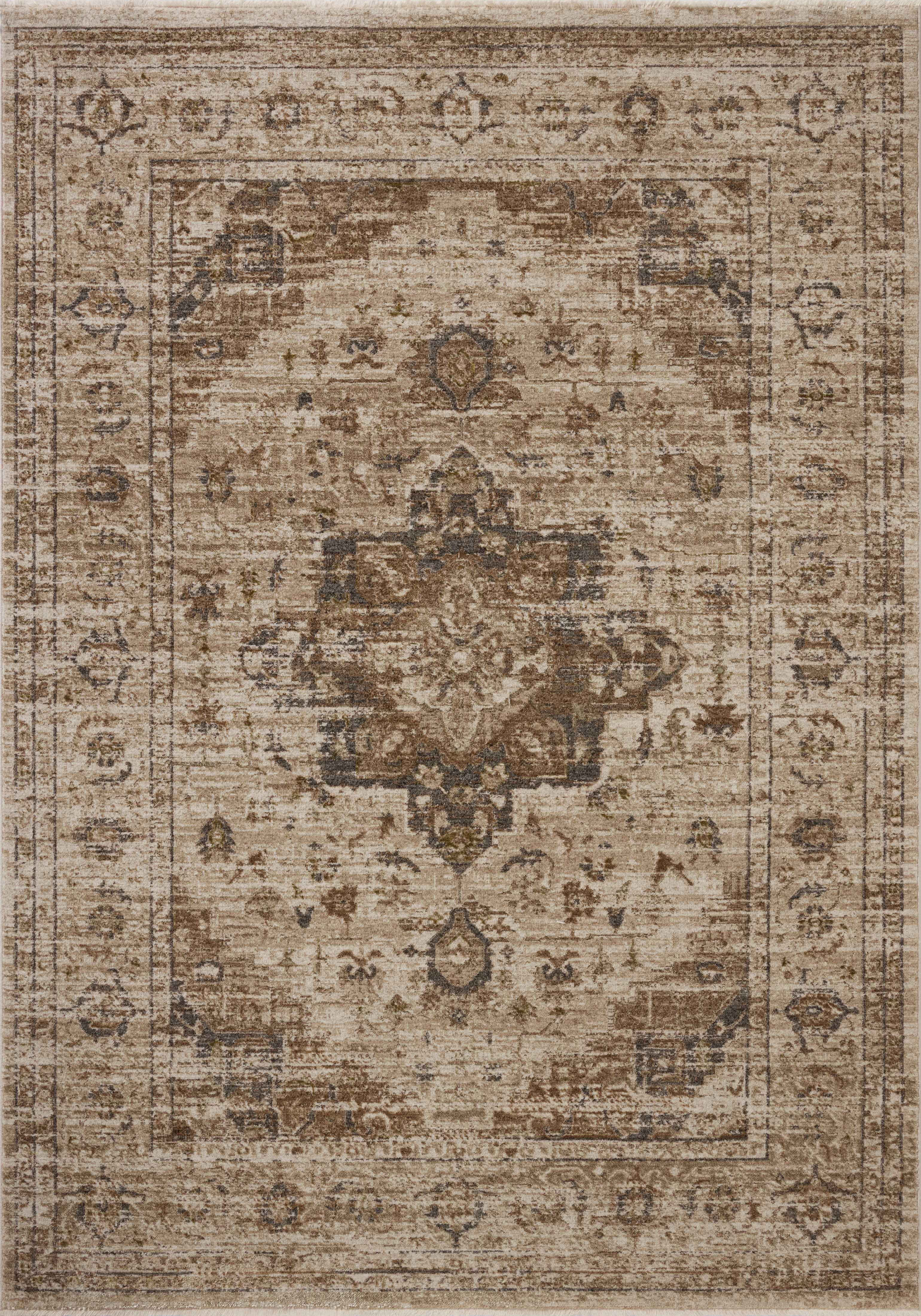 Loloi Haywood Natural / Bark 6'-7" x 9'-2" Area Rug