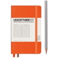thumbnail image 1 of HTOOQ Poche HTOOQ A6 Carnet à Couverture Rigide (Noir) HTOOQ 187 Pages Numérotées Orange, 1 of 5