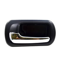 PT Auto Warehouse HO-2572MA-RL - Inner Interior Inside Door Handle, Black Housing with Chrome Lever - Driver Side Rear Fits select: 2002-2005 HONDA CIVIC