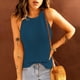 thumbnail image 2 of Camisolas para mujer Camiseta sin mangas Casual Sólido Sin mangas Cuello halter Camiseta sin mangas Blusa Chaleco Tops Odeerbi ODB-5, 2 of 9