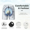 thumbnail image 5 of Haiem Not All Who Wander Are Lost2 Mens Swim Trunks with Compression Liner 2 in 1 Swimming Shorts Stretch Swimwear Quick Dry,Board Shorts-Small, 5 of 9