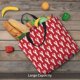 thumbnail image 5 of Disketp Cartoon Lobster Bolsa Tote de Lona para Mujer, Bolso de Hombro y Cruzado con Cierre de Cremallera, 5 of 7
