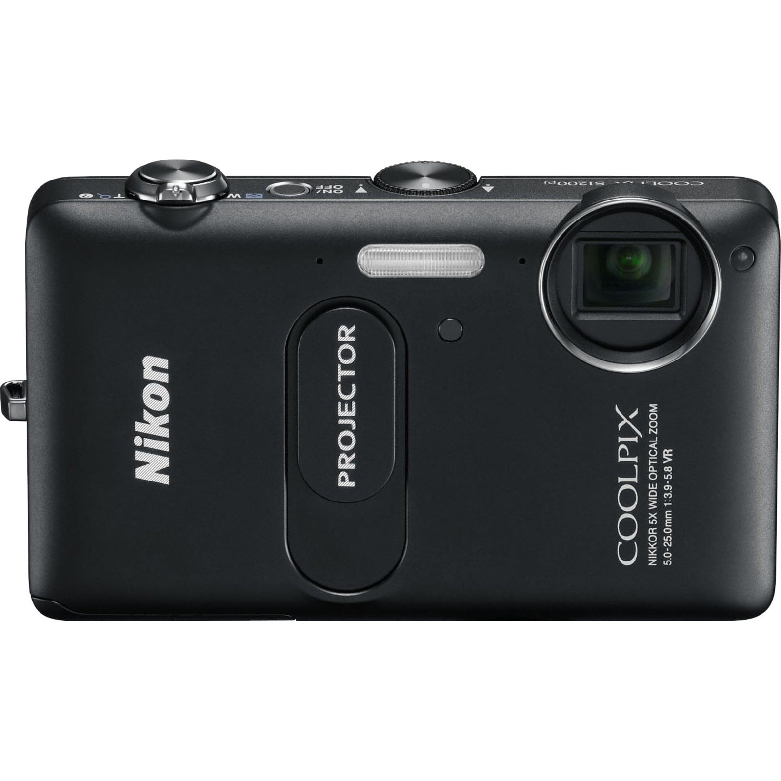 Nieuwjaar Zoek machine optimalisatie Premisse Nikon Coolpix S1200pj 14.1 Megapixel Compact Camera, Black - Walmart.com