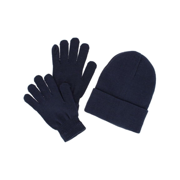 CTM Adult One Size Winter Beanie Hat and Gloves Set by Wootie