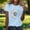 #114-Light Blue, variant on Plus Size Tops Sunflower Shirts for Women Flower Graphic Tees Shirts Summer Inspirational Tshirt