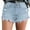 Sky Blue, variant on Women's Casual Denim Shorts Summer Ripped Jeans Shorts with 5 Pockets Size M Sky Blue