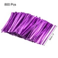 thumbnail image 2 of Unique Bargains 3" Metallic Twist Ties for Bags Purple 800pcs, 2 of 4