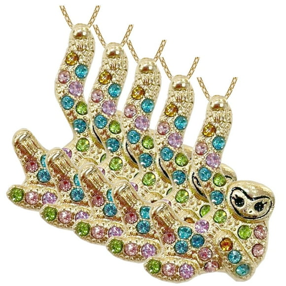 Collar Oso Perezoso High Monaco SlothyNeck03 5 Pzas Dorado Metal