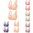thumbnail image 3 of Wenyuyu Wirefree Bras for Women Full Coverage Everyday Comfortable Bralettes Wireless Padded Push Up Soft Bras, 3 of 3