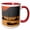 Red/White, variant on 3drose, Anchored for the Night in Cannery Bay in Haines Alaska, 11oz Two-tone Red Mug