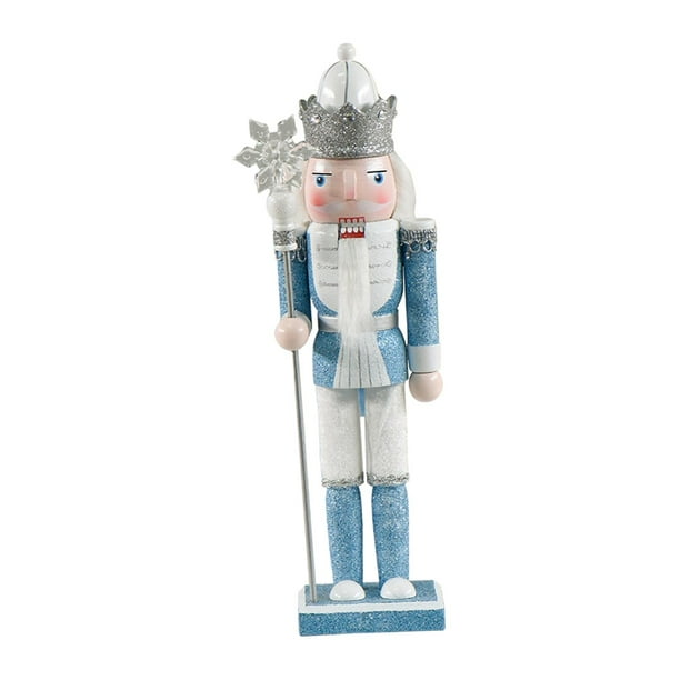 Grand Soldat Casse-Noisette De Noël En Bois 38cm - Figurine Décorative Traditionnelle Pour Arbre Et Table De Fête