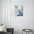 thumbnail image 3 of Abstract Blue Flickering Flower Artwork – Modern Canvas Wall Paintings, Adding Graceful Floral Appeal to Bedroom, Office & Home Decor, 12x16 Inch, 3 of 7