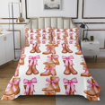 thumbnail image 1 of Erosebridal Western Boot Coverlet Set Queen, Ribbon Cowgirl Bed Set, Princess Bow Bedding Set, Lightweight Room Decor, 3-Piece, 1 of 6
