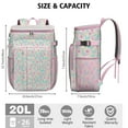 thumbnail image 2 of Summer Floral Pattern Cooler Bag - 20L Soft Cooler with Long-Lasting Insulation, Great for Beach and Camping, 2 of 6