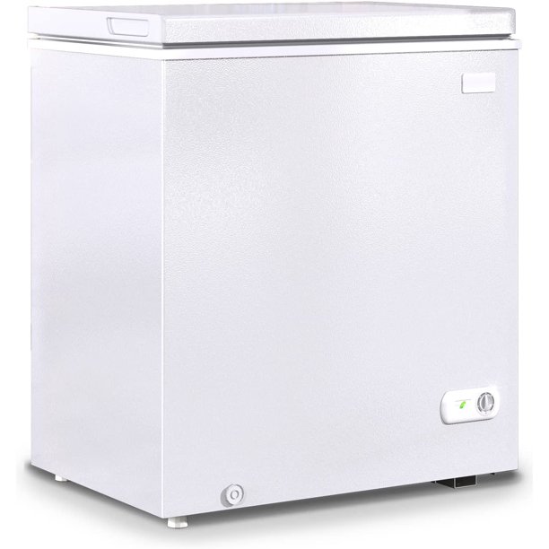 Muhub Chest Freezer, 5.0 Cu ft Deep Freezer with Adjustable Temperature
