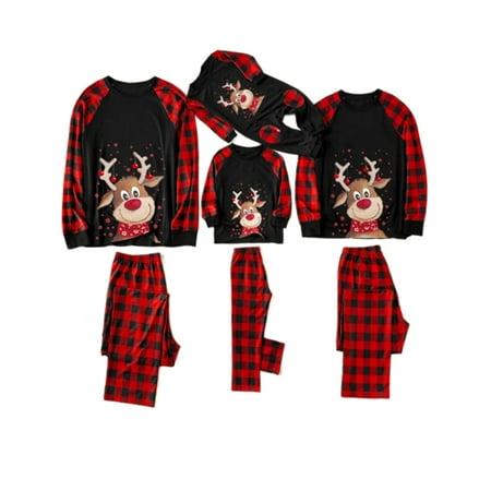 

JBEELATE Christmas Costume 2pcs Family Matching Pajamas Set Xmas Matching Pjs Sleepwear