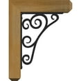thumbnail image 3 of 4"W x 11 1/2"D x 14"H Tristan Craftsman Ironcrest Rough Sawn Bracket, Western Red Cedar (2"W x 7 1/2"D x 10"H Iron Bracket), 3 of 5