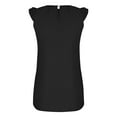 thumbnail image 6 of Summer Tank Tops For Women Sevevn Fashion Woman Round Neck Sleeveless Blouse T-Shirt Solid Summer Tops Blouse Camisoles Wide Strap Tank Tops For Women, 6 of 7