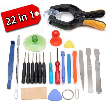22 in 1 Cellphone Mobile Phone Screen Opening Repair Tools Kit Screwdriver Set For iPhone XS Max/XS/XR/X/8 Plus/8, For Samsung Galaxy Note 9/8 S9 Plus/S9 S8 Plus/S8 S7, For