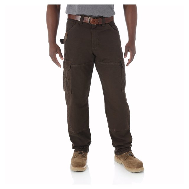 Wrangler Riggs Workwear Pantalon Ranger pour Homme, Brun Foncé, 42x34