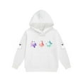 thumbnail image 5 of IUYRTFE Kids Halloween Hooded Sweatshirt Set Long Sleeve Pullover Two Piece Outfit Fall Winter Warm Casual Playwear Party Wear Toddler Boys Girls Clothing(White#1,10 Years), 5 of 5