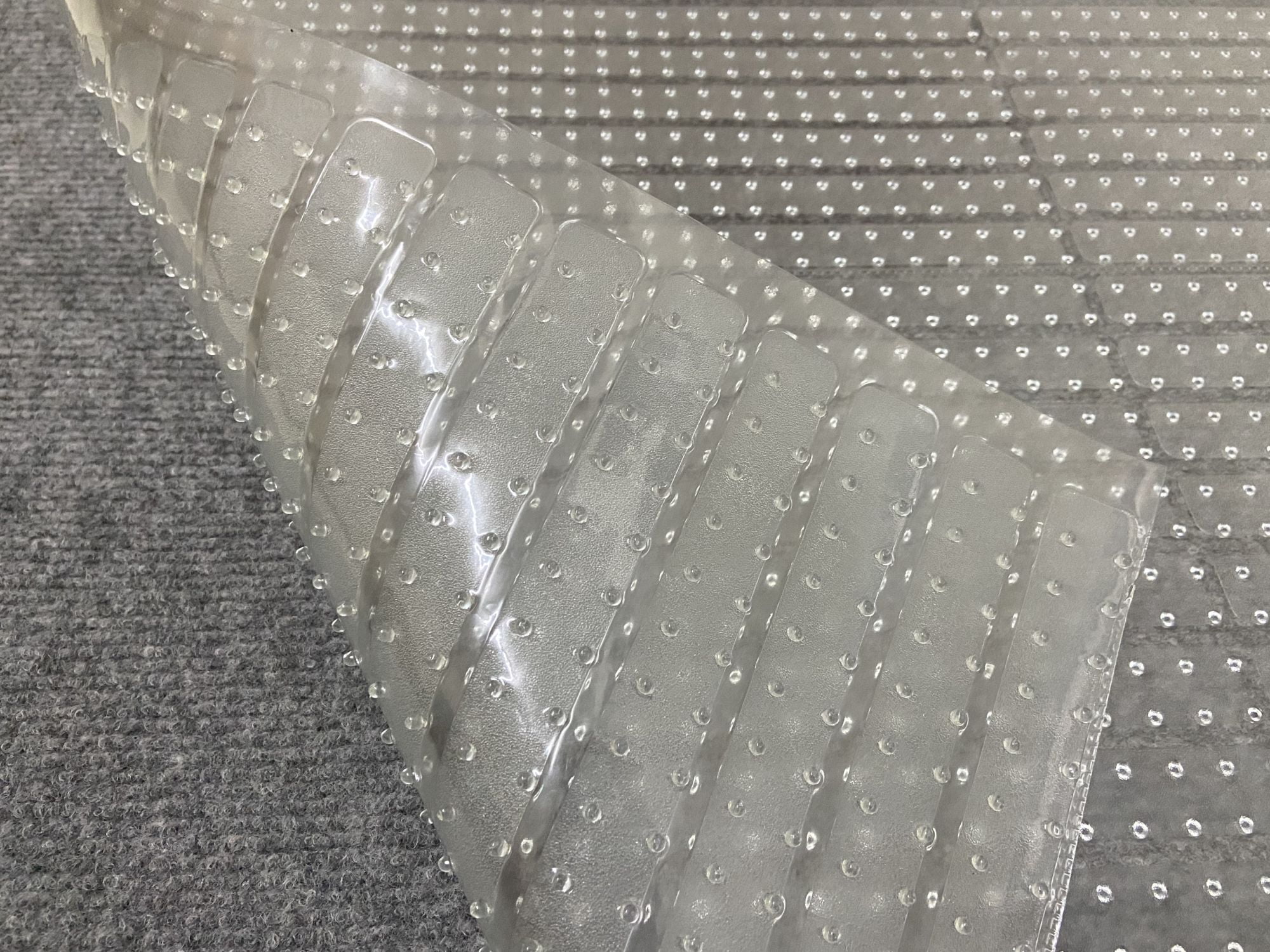 Ottomanson Floor Protector Waterproof Non-Slip Rubberback 2x25 Indoor Protector Runner Rug, 2'2" x 25', Clear