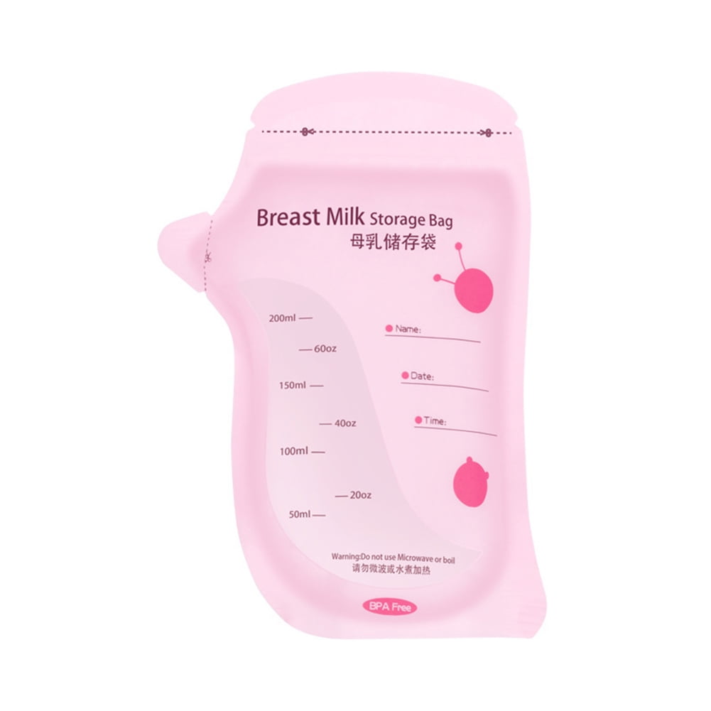 30Pcs 200ml Baby Breast Milk Storage Bags Milk Freezer Bags for Feeding