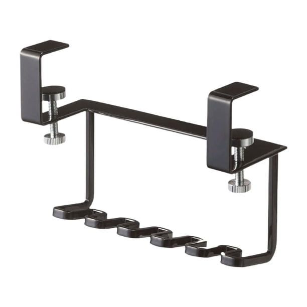 Portacepillos de dientes, organizador de almacenamiento multirejilla, accesorios de baño fáciles de limpiar Negro