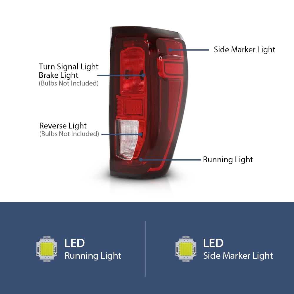 Pair Left&Right Tail Lights Lamps Fit For 2019-2023 GMC Sierra 1500 Factory Halogen