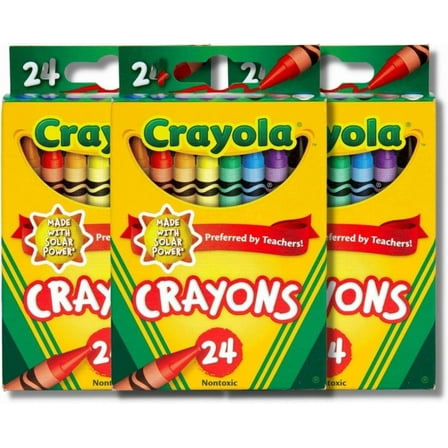 Classic Color Pack Crayons 24/Box [Set of 3]